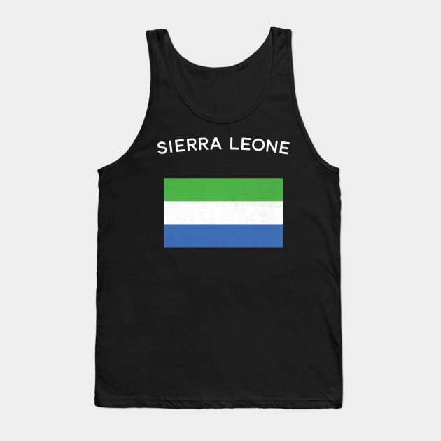 Sierra Leone Flag Tank Top by phenomad